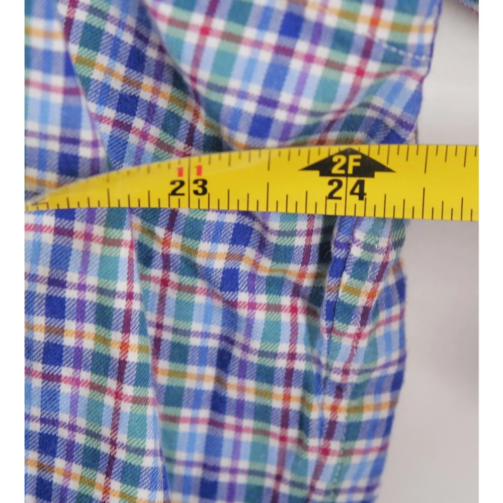 Polo Ralph Lauren Men's XL Blue Multi-Color Plaid Button Down Shirt Long Sleeve